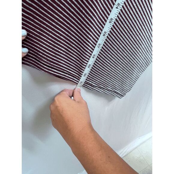 Swordfish Womens Tunic Asymmetrical Summer Top Brown Gray Stripe - Picture 8 of 15